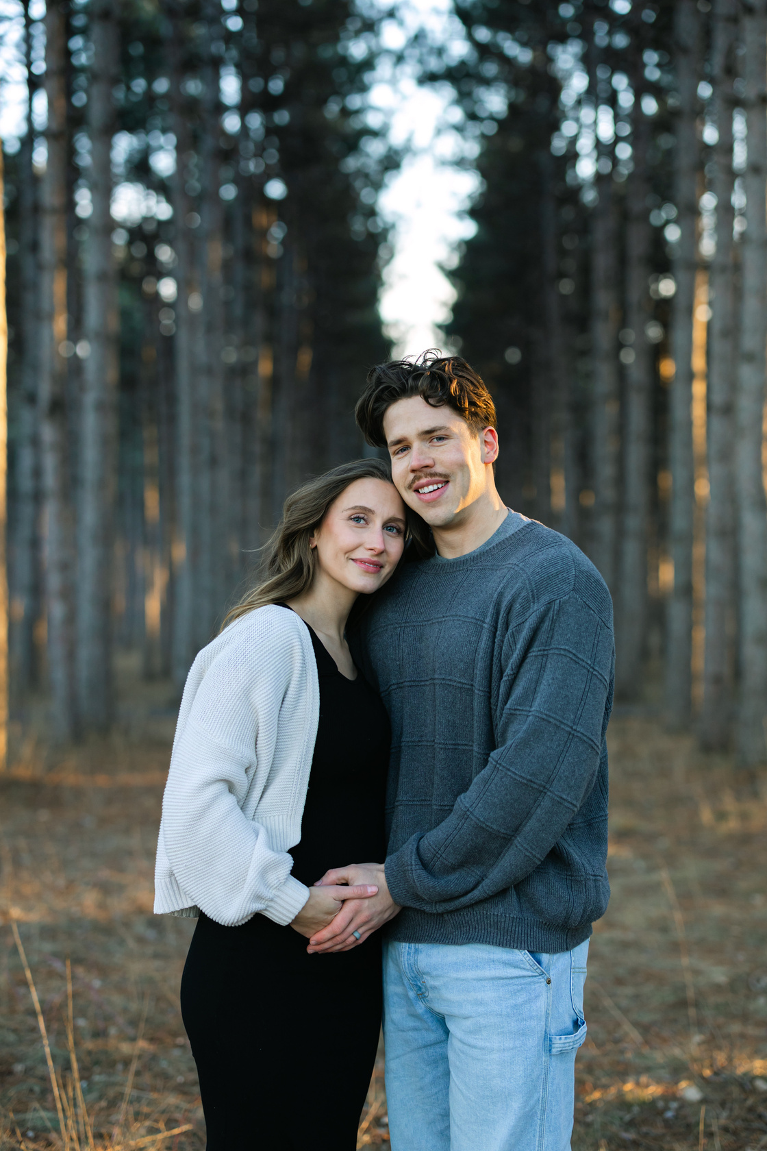 Abby and her husband outdoors